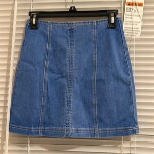 pacsun blue jean skirt!
